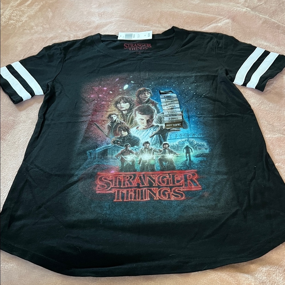 Stranger Things Black  T-Shirt